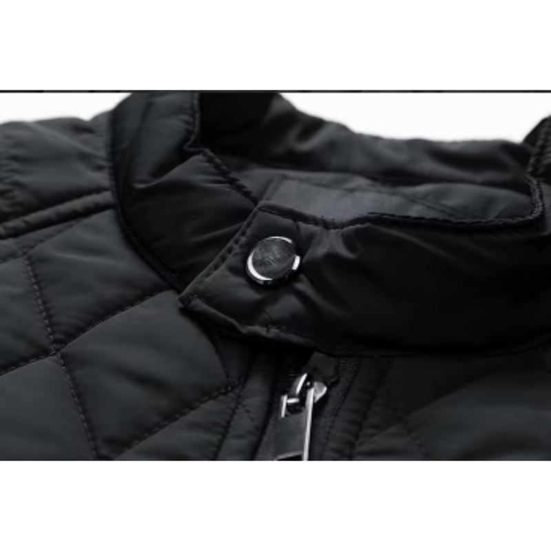 Ventrix - Gewattierte Jacke Herren – Steppjacke mit Reißverschlüssen und Stehkragen