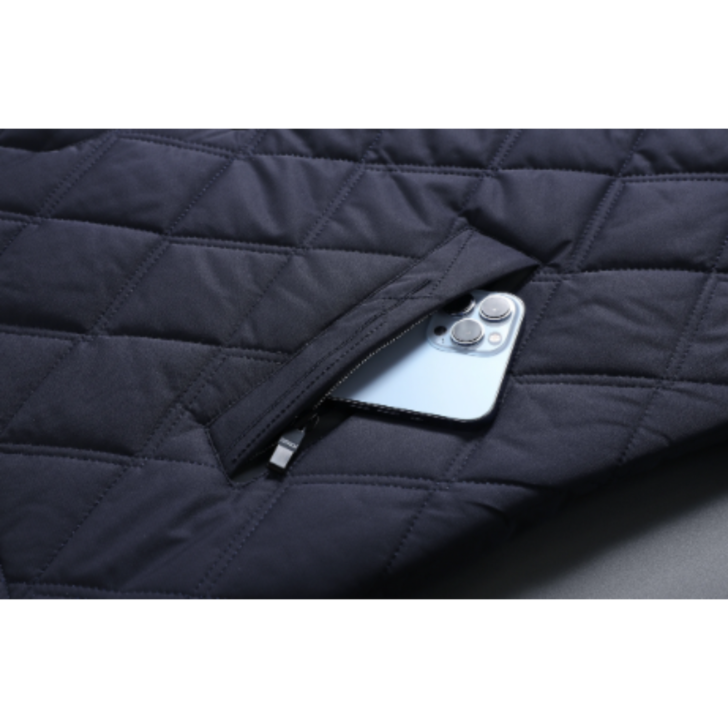 Skymond - Gewattierte Jacke Herren – Steppdesign mit Knopfverschluss und Kragen