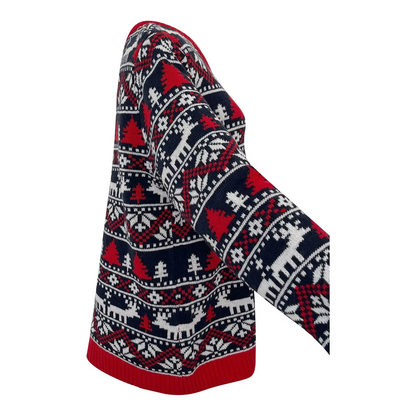 Winteri - Weihnachtspullover mit Norwegermuster und Weihnachtsbaum-Design für Damen