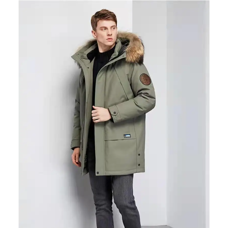 Wintru - Parka Winterjacke Herren – Mit Fellkapuze, Warm, Wind- und Wasserfest