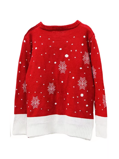 Sweevie - Weihnachtspullover mit Rentier-Motiv – Lustiger Damen Winterpullover