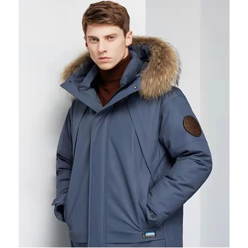 Wintru - Parka Winterjacke Herren – Mit Fellkapuze, Warm, Wind- und Wasserfest