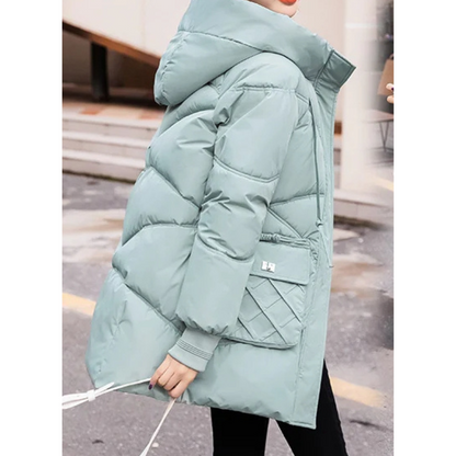 MonAmi - Parka Winterjacke Damen mit Kapuze und Taschen, warm gefüttert und stylisch