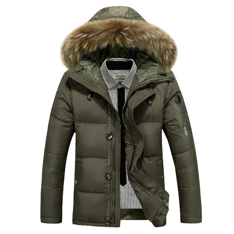 Wintrak - Parka Winterjacke Herren mit abnehmbarem Fellkragen und warmem Futter