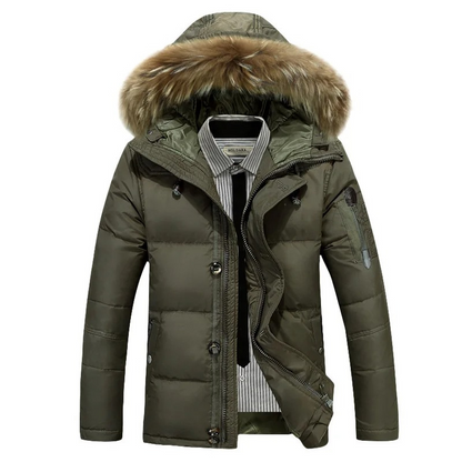 Wintrak - Parka Winterjacke Herren mit abnehmbarem Fellkragen und warmem Futter