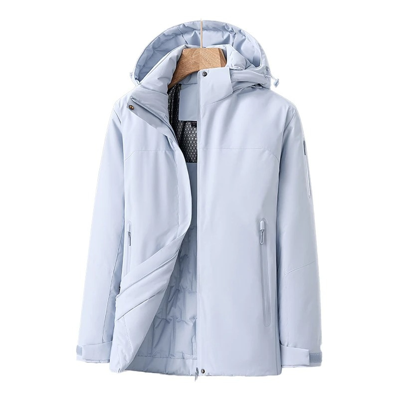 Snowara - Wasserdichter Wintermantel Damen – Leichte Funktionsjacke mit Kapuze