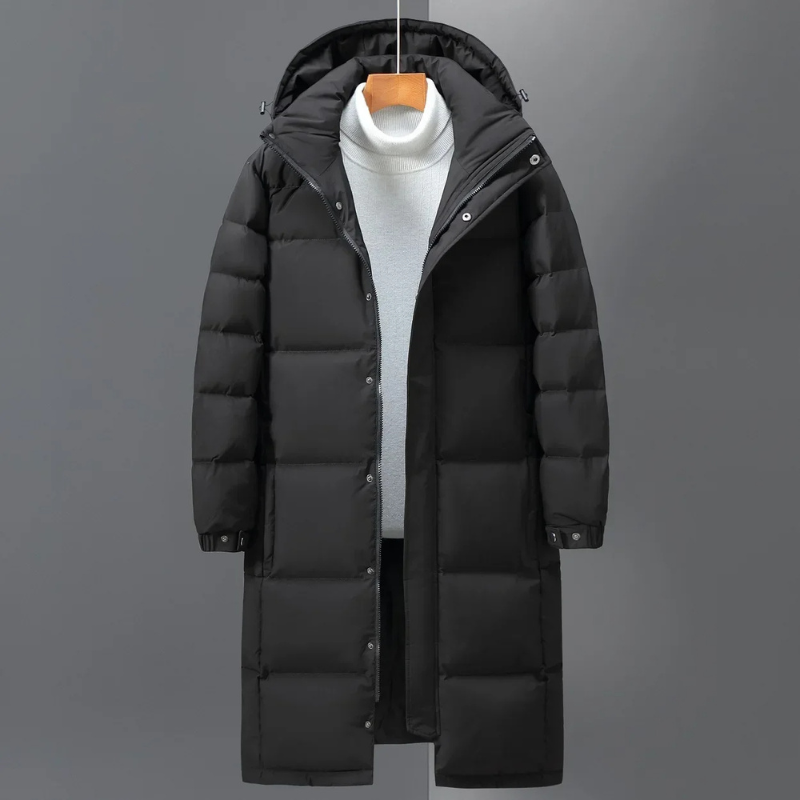 Solltan - Mantel Herren Lang - Stilvolle Winterjacke, Dick Gepolstert, Sportlich