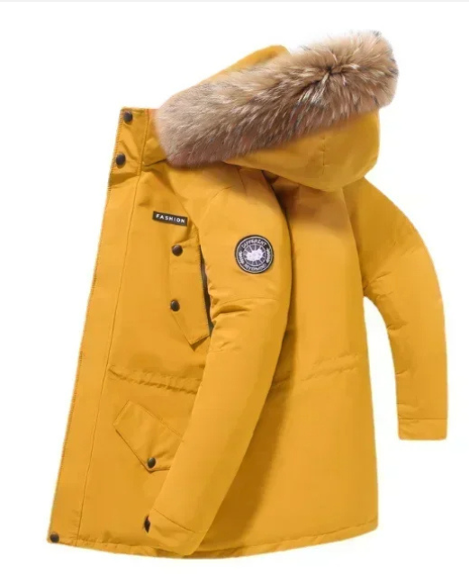 Neblerx - Parka Winterjacke Herren mit Fellkapuze, warmem Futter und winddichtem Design