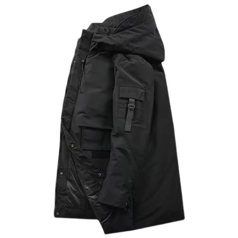 Winfort - Parka Winterjacke Herren mit Kapuze, winddichtem Design und Multifunktionstaschen