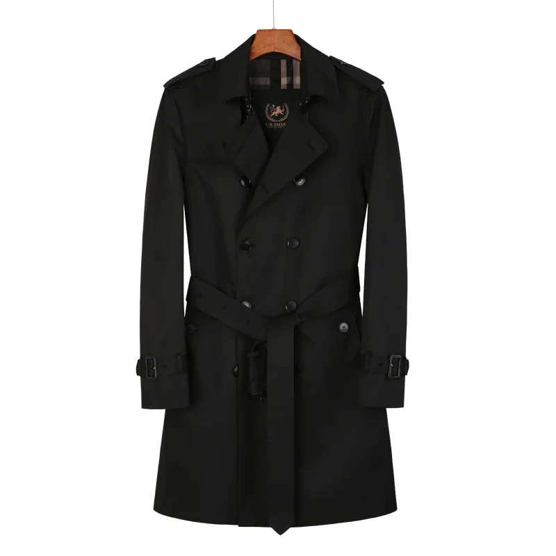 Altmund - Mantel Jacke Herren – Klassischer Trenchcoat mit Gürtel, Wasserabweisend