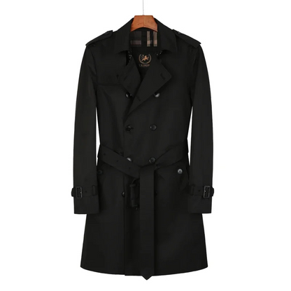 Altmund - Mantel Jacke Herren – Klassischer Trenchcoat mit Gürtel, Wasserabweisend