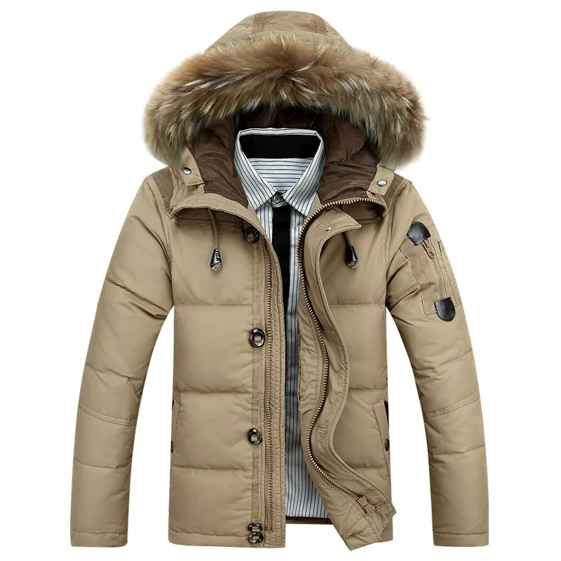 Wintrak - Parka Winterjacke Herren mit abnehmbarem Fellkragen und warmem Futter