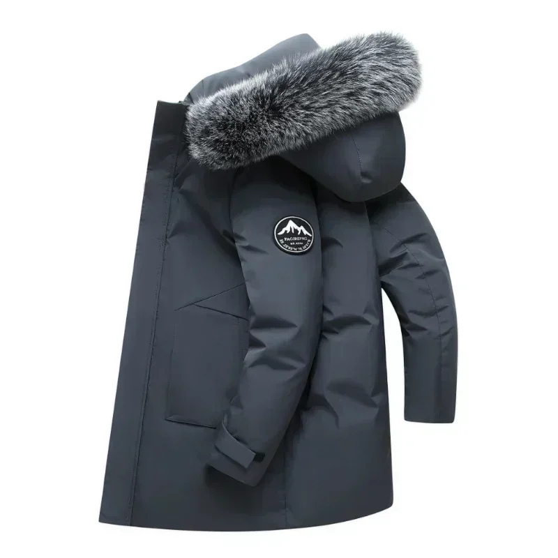 Nordman - Parka Winterjacke Herren mit Kapuze und abnehmbarem Kunstfellkragen