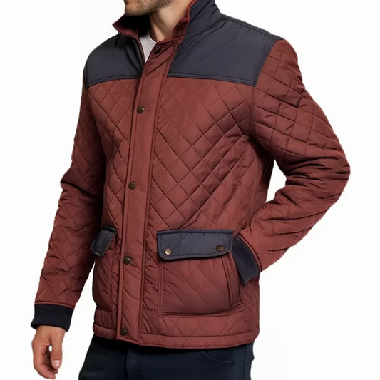 Torwind - Gewattierte Jacke Herren – Steppjacke mit Taschen und Stehkragen