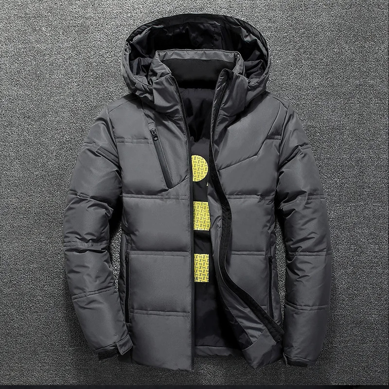 Stolzer - Daunenjacke Herren mit Kapuze – Warme Winterjacke, Gepolsterter Mantel