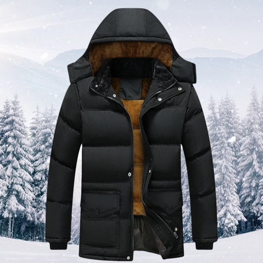 Arktisk - Parka Winterjacke Herren mit abnehmbarer Kapuze und warmem Innenfutter