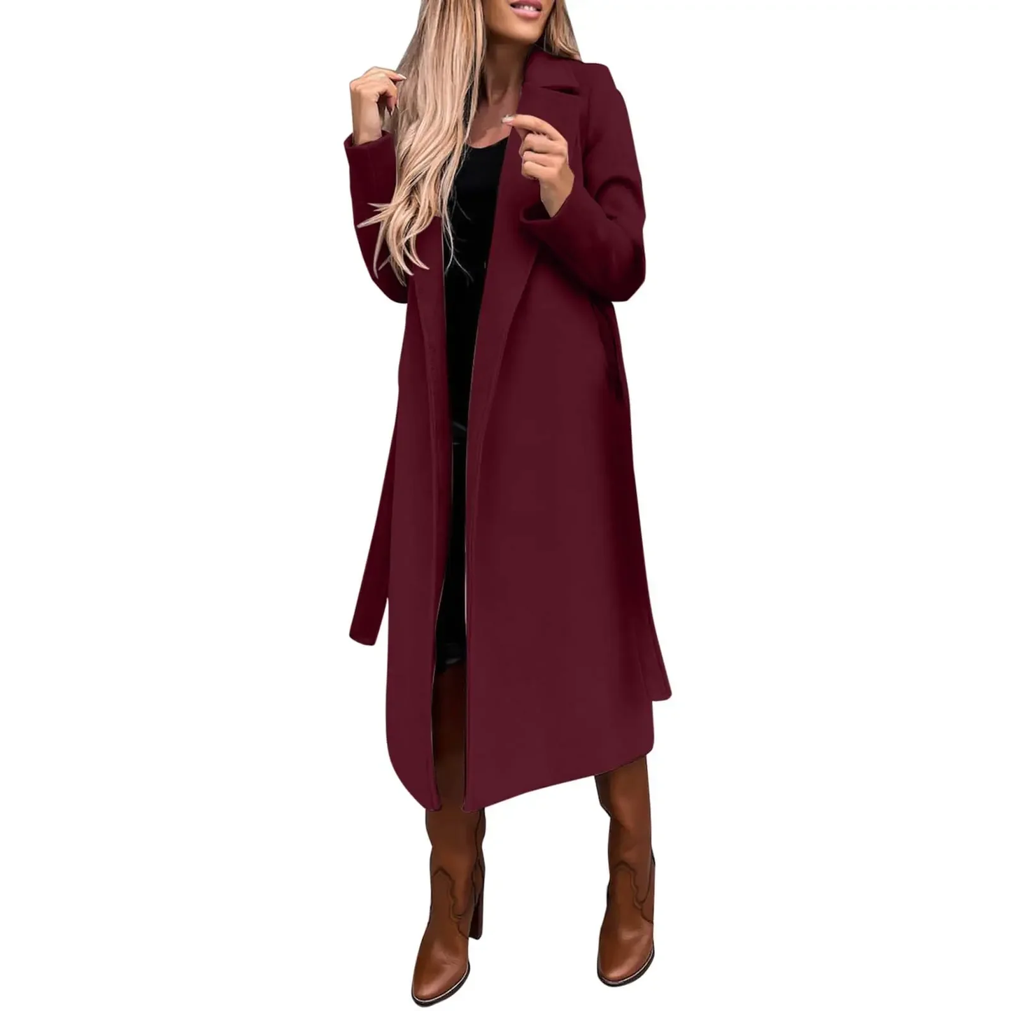 Warmzie - Stilvolle Mantel Jacke Damen – Langer Mantel mit Elegantem Design