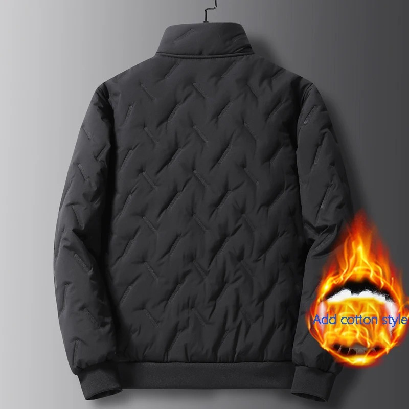 Warmium - Steppjacke Herren – Gefütterte Winterjacke mit Warmem Kunstfell