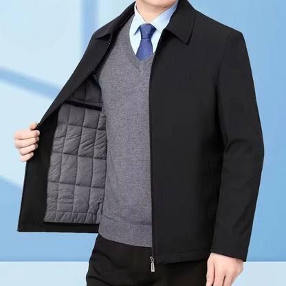 Quilmen - Steppjacke Herren – Wärmende Winterjacke mit Fleece-Innenfutter