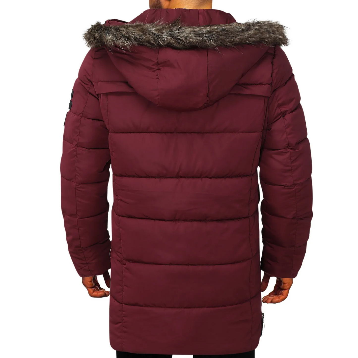 Bergtex - Parka Winterjacke Herren - Lang, Warm Gefüttert, Mit Kapuze