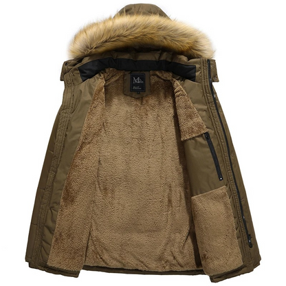 Wintero - Parka Winterjacke Herren mit Kapuze, warmem Futter und Taschendesign