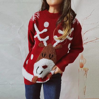 Sweevor - Weihnachtspullover mit Rentier-Motiv und festlichem Strickdesign