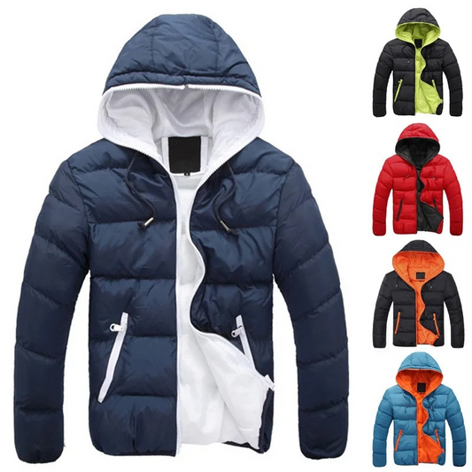 Nordrak - Puffer Jacke Herren - Leichte Winterjacke mit Kapuze und Reißverschluss