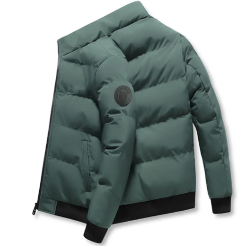 Stepion - Steppjacke Herren mit Stehkragen – Warme Winterjacke mit elastischen Bündchen