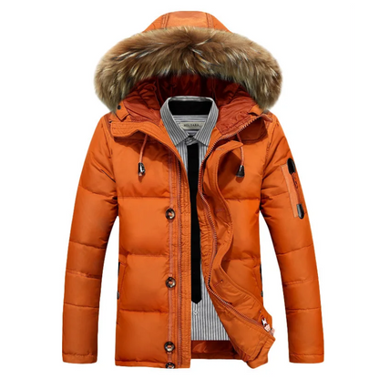 Wintrak - Parka Winterjacke Herren mit abnehmbarem Fellkragen und warmem Futter