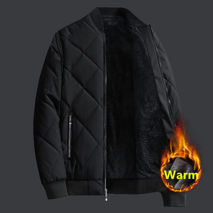 Bergion - Gewattierte Jacke Herren - Warm, Mit Fleece-Innenfutter, Wintertauglich