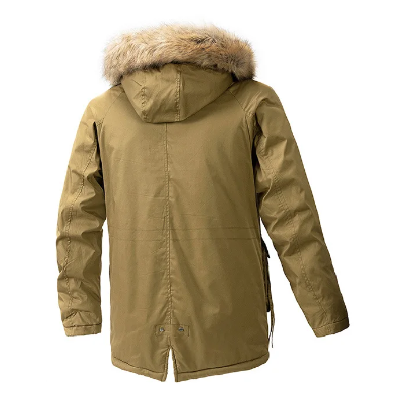 Nordmax - Parka Winterjacke Herren - Warm Gefüttert mit Abnehmbarer Kapuze