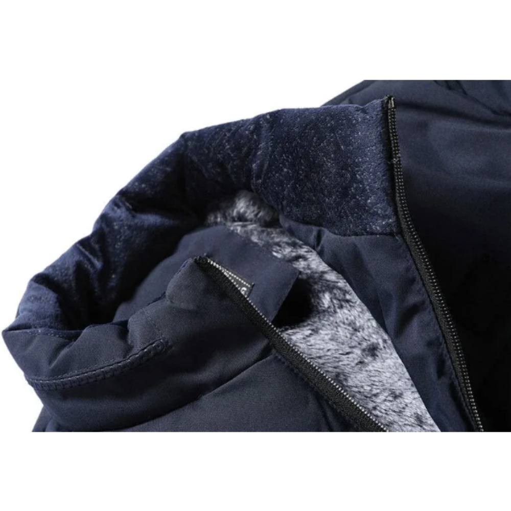 Peakver - Gewattierte Jacke Herren – Winterjacke mit Stehkragen und Reißverschlusstaschen