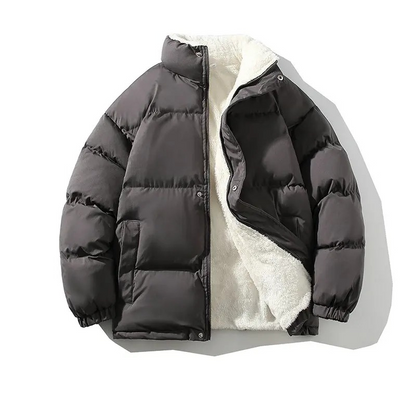 Skarnox - Puffer Jacke Herren - Warme Winterjacke mit Fleece Innenfutter