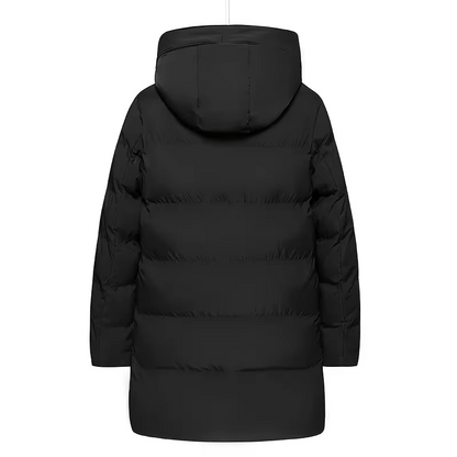 Puffilo - Pufferjacke Herren – Warmer Wintermantel mit Kapuze und Taschen