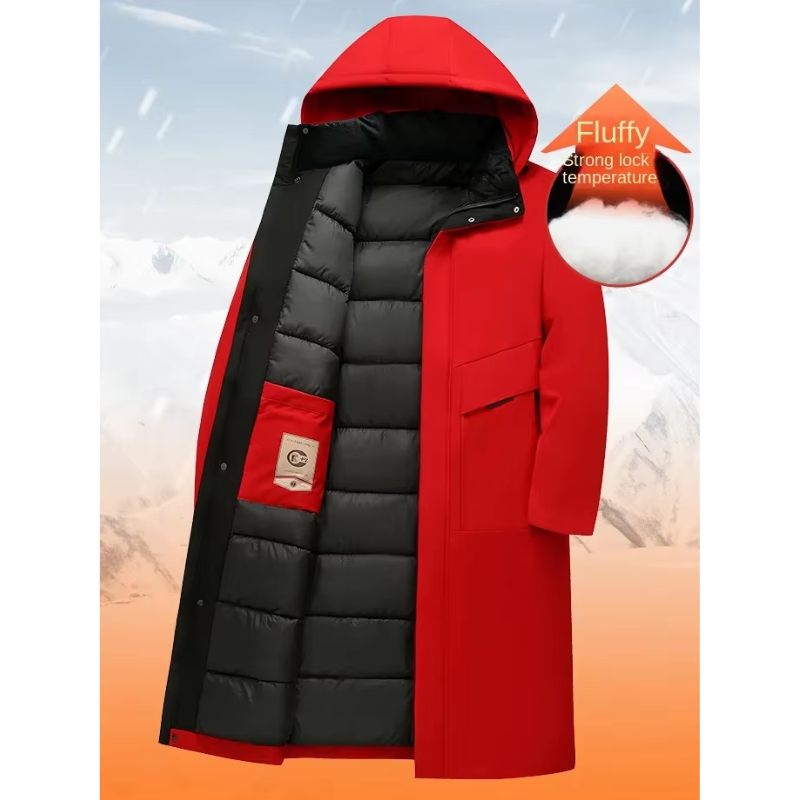 Nordtek - Parka Winterjacke Herren - Lang, Wasserabweisend, Warm Gefüttert