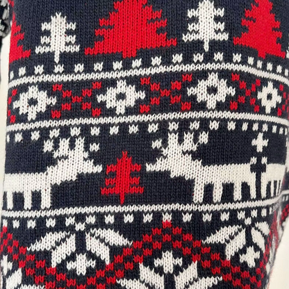 Winteri - Weihnachtspullover mit Norwegermuster und Weihnachtsbaum-Design für Damen